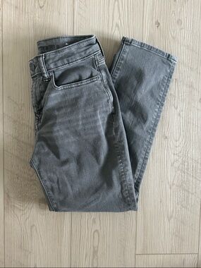 American Eagle Outfitters Men's Grey Slim Straight Jeans